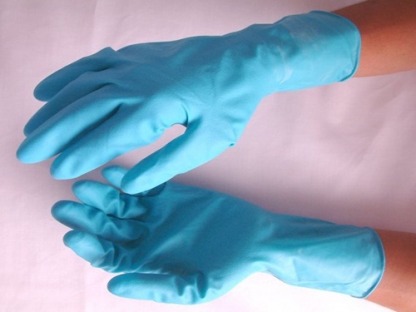 ถุงมือแพทย์ - ถุงมือแพทย์สีน้ำเงิน