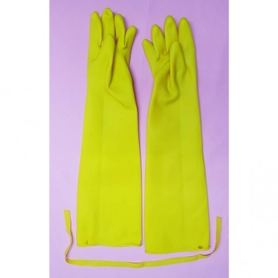 โรงงานผลิตเสื้อยูนิฟอร์ม - เอส.วี.ซี.อิมพีเรียล - ถุงมือยางหนา คลุมหัวไหล่